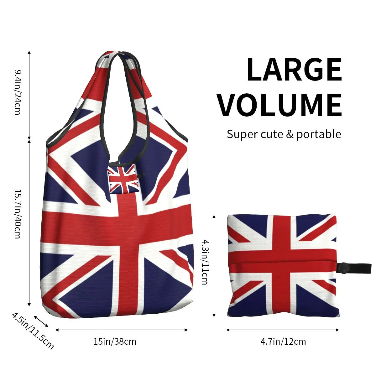 Union Jack Chic & Reusable Tote Bags – Stylish, Eco-Friendly, and Perfect for Everyday Use