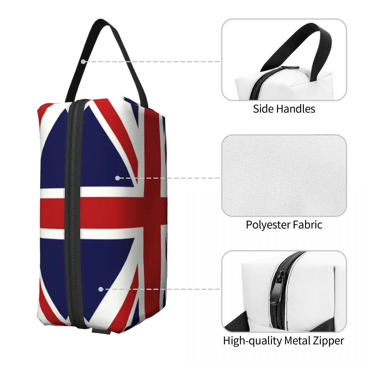 Union Jack Flag Toiletry Bag for Women & Men - Pack with Pride