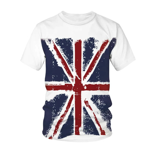 Union Flag 3D Printed T-Shirts for Men and Women Boys and Girls Hip Fashion T-Shirts