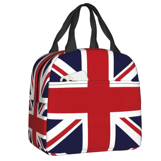 Union Jack Flag Insulated Lunch Bag Thermal Cooler Beach Camping Travel